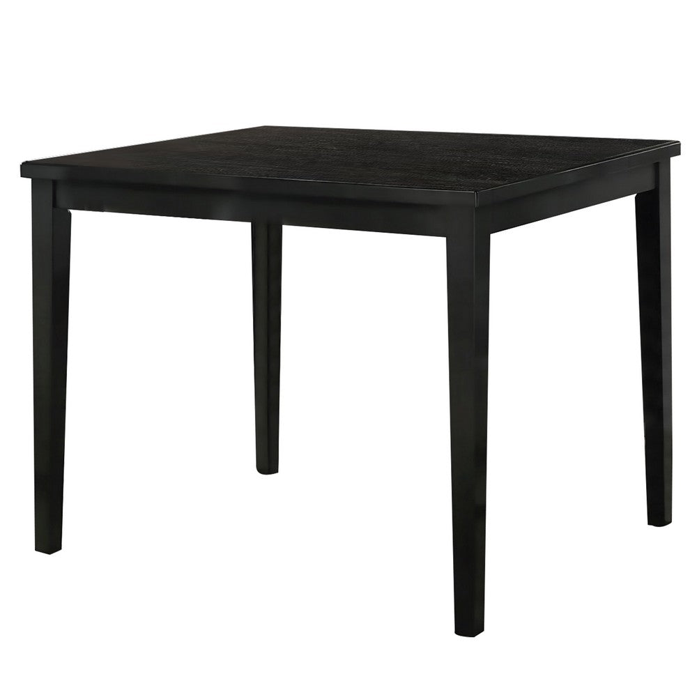 Heni Counter Height Table, 48 Inch Rectangular Top, Dark Walnut Brown - BM339353