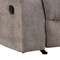 Cem Manual Reclining Chair, Pillow Tufted, Mocha Gray Chenille - BM339354