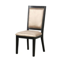 Yada Side Dining Chair Set of 2, Slatted Back, Espresso Brown - BM339360