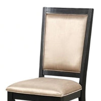 Yada Side Dining Chair Set of 2, Slatted Back, Espresso Brown - BM339360