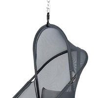 Cery Outdoor Hanging Swing Chair, Cushioned Dark Gray Mesh - BM339400
