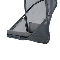 Cery Outdoor Hanging Swing Chair, Cushioned Dark Gray Mesh - BM339400