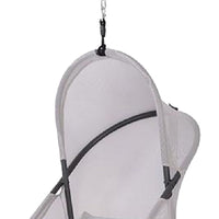 Cery Outdoor Hanging Swing Chair, Cushioned Light Gray Mesh - BM339401