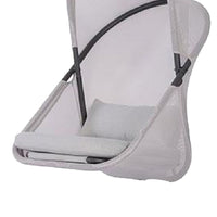 Cery Outdoor Hanging Swing Chair, Cushioned Light Gray Mesh - BM339401