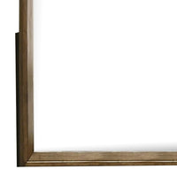 Rouk Dresser Mirror, Walnut Brown Solid Wood, Rectangular 45 Inch Frame - BM339408