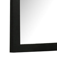 Yoki 41 Inch Dresser Mirror, Modern Glam Black with Gold Acrylic Accents - BM339412