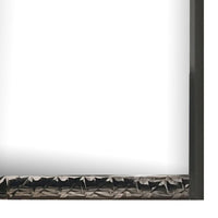 Zara 36x40 Dresser Mirror, Rectangular, Chrome Geo Molding, Ash Gray - BM339420