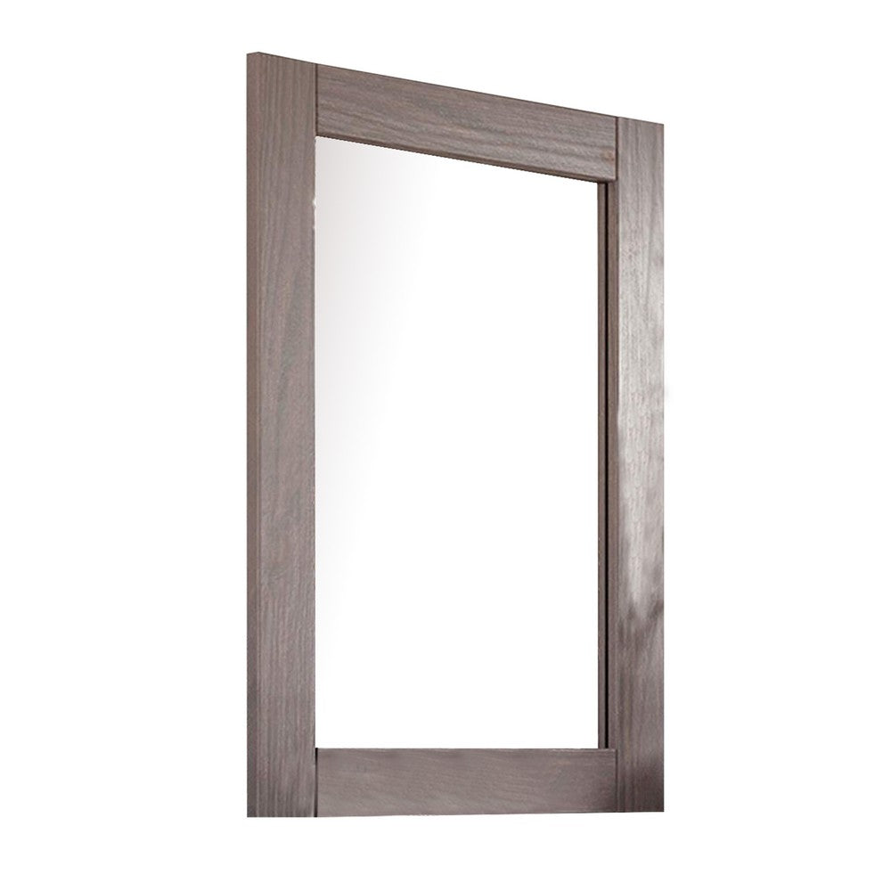 Stav Dresser Mirror with Rectangular Frame, Gray Brazilian Pine Wood - BM339422