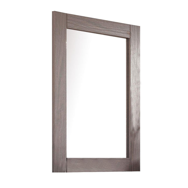 Stav Dresser Mirror with Rectangular Frame, Gray Brazilian Pine Wood - BM339422