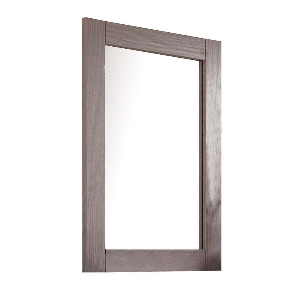 Stav Dresser Mirror with Rectangular Frame, Gray Brazilian Pine Wood - BM339422