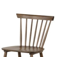 Baylee Side Dining Chair Set of 2, Spindle Back, Tapered Legs, Walnut Wood - BM339472