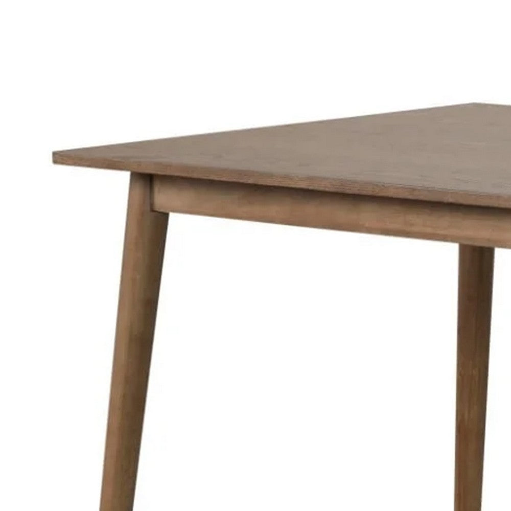 Baylee Rectangular Dining Table, Straight Legs, 60 Inch Walnut Wood - BM339473