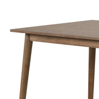 Baylee Rectangular Dining Table, Straight Legs, 60 Inch Walnut Wood - BM339473