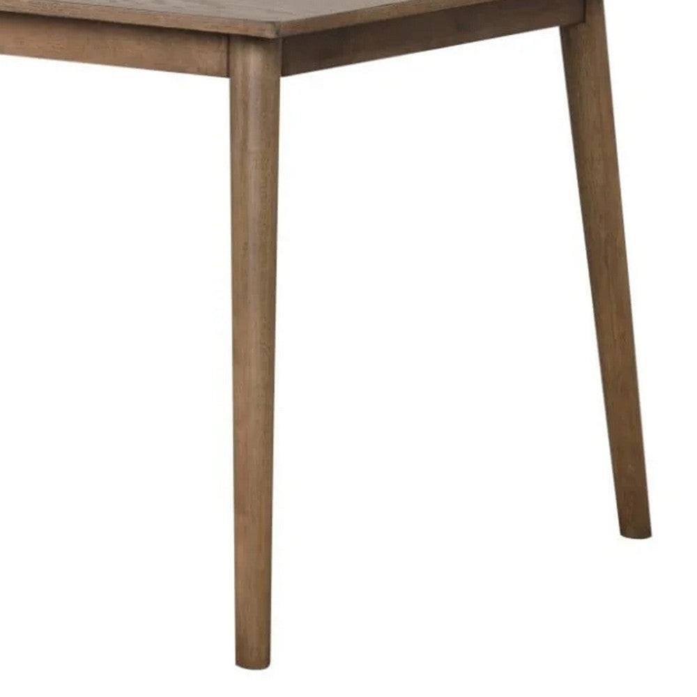 Baylee Rectangular Dining Table, Straight Legs, 60 Inch Walnut Wood - BM339473