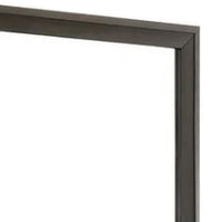 Fema Dresser Mirror, 35 Inch Bevel Edge Frame, Brown Wood - BM339481