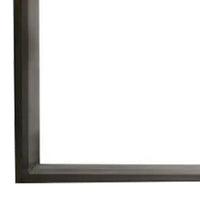 Fema Dresser Mirror, 35 Inch Bevel Edge Frame, Brown Wood - BM339481