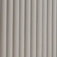 Gema Dresser Mirror, 38 Inch Light Gray Wood, Reeded Design, Silver Accents - BM339482