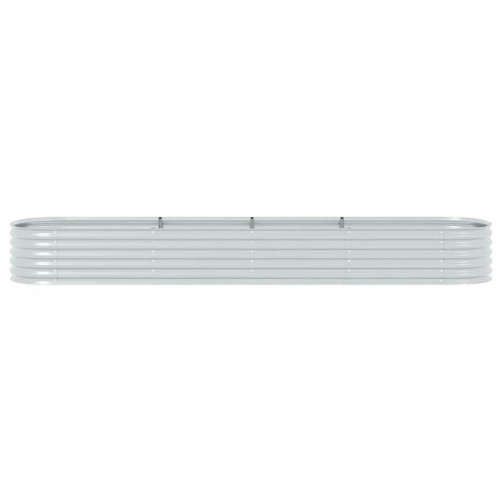 Bery Outdoor Veg Garden Raised Bed, Galvanized Steel, 158 Inch - BM339662