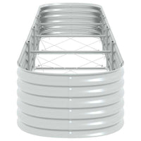 Bery Outdoor Veg Garden Raised Bed, Galvanized Steel, 158 Inch - BM339662