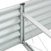 Bery Outdoor Veg Garden Raised Bed, Galvanized Steel, 158 Inch - BM339662