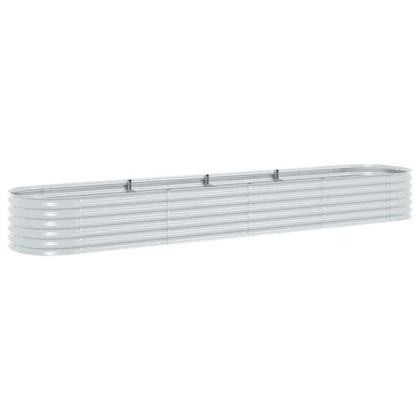 Bery Outdoor Veg Garden Raised Bed, Galvanized Steel, 158 Inch - BM339662