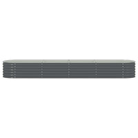 Bery Outdoor Veg Garden Raised Bed, Gray Galvanized Steel, 158 Inch  - BM339663