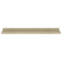 Wall Mounted Floating Decorative Shelves Set of 2, 31 Inch, Sonoma Oak Brown - BM339667