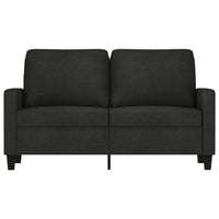 Modern Loveseat in Black Polyester with Simple Minimalist Silhouette - BM339673