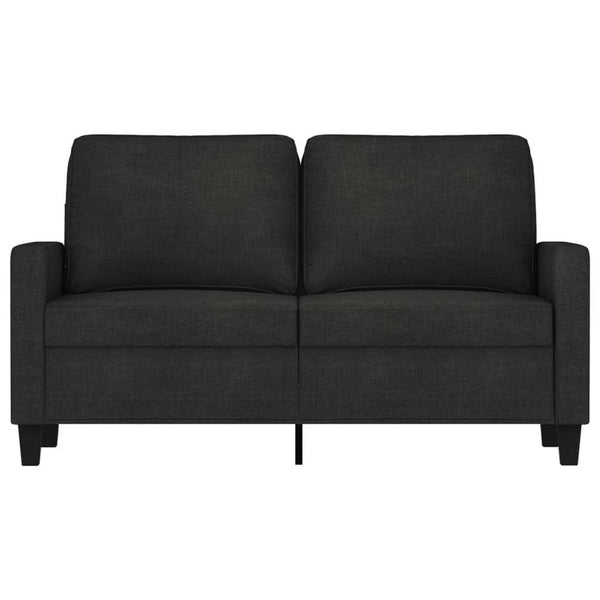 Modern Loveseat in Black Polyester with Simple Minimalist Silhouette - BM339673