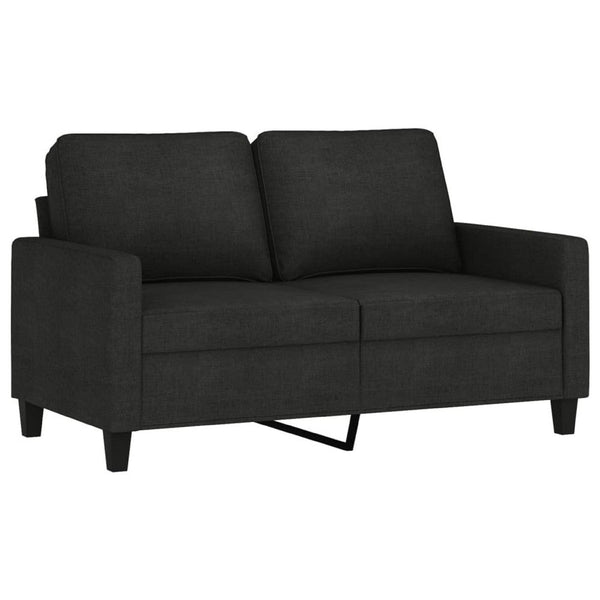 Modern Loveseat in Black Polyester with Simple Minimalist Silhouette - BM339673