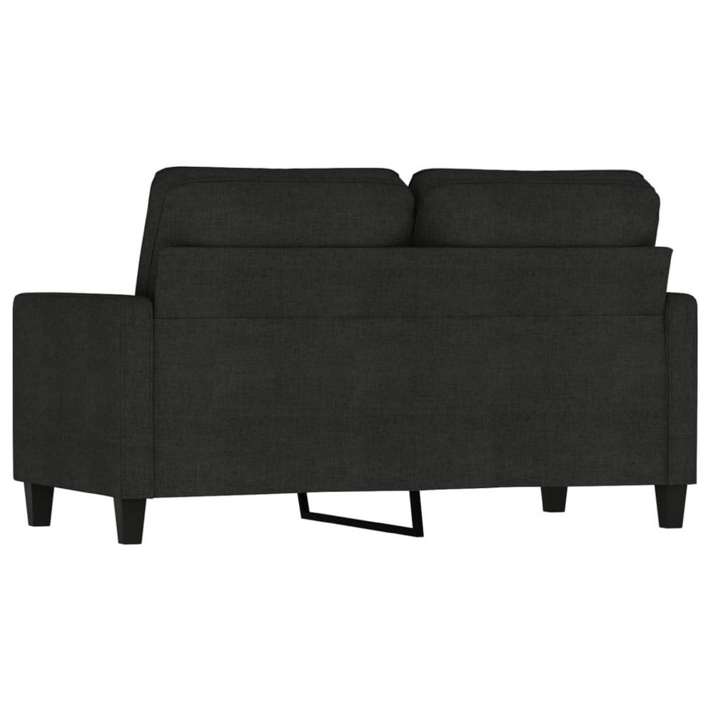 Modern Loveseat in Black Polyester with Simple Minimalist Silhouette - BM339673