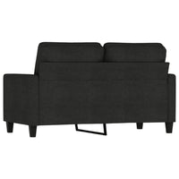 Modern Loveseat in Black Polyester with Simple Minimalist Silhouette - BM339673