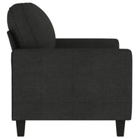 Modern Loveseat in Black Polyester with Simple Minimalist Silhouette - BM339673