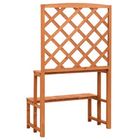 Pany Planter Stand with Trellis, 2 Tier Adjustable Shelves, Solid Firwood - BM339676
