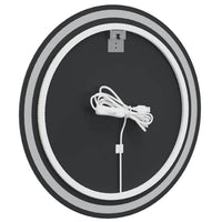 Mio Round Bathroom Wall Mirror, 28 Inch, Built In LED w USB Plug - BM339685