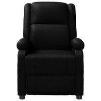 Keo Manual Reclining Massage Chair, Padded Arms, Black Faux Leather - BM339692