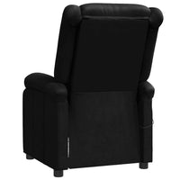 Keo Manual Reclining Massage Chair, Padded Arms, Black Faux Leather - BM339692