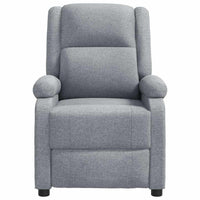 Keo Manual Reclining Massage Chair, Padded Arms, Light Gray Fabric - BM339694