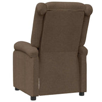 Keo Manual Reclining Massage Chair, Padded Arms, Brown Polyester - BM339695
