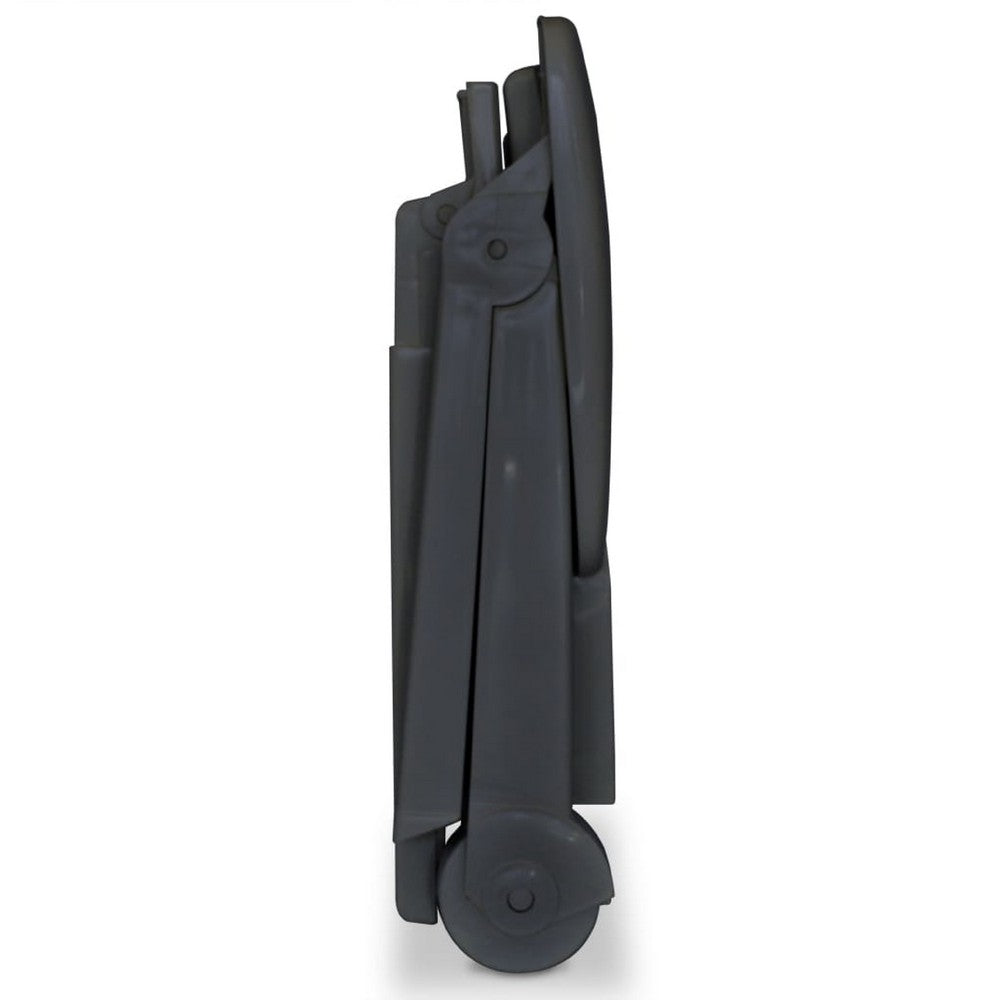Reny Outdoor Foldable Sun Lounger, Adjustable Back, Black - BM339696