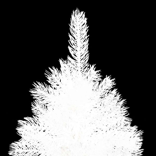 Zeny 48 Inch Faux Christmas Tree, Snowy White Design, Sturdy Steel Base - BM339704