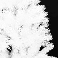 Zeny 48 Inch Faux Christmas Tree, Snowy White Design, Sturdy Steel Base - BM339704