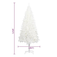Zeny 48 Inch Faux Christmas Tree, Snowy White Design, Sturdy Steel Base - BM339704