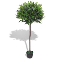 Zora 49 Inch Topiery Artificial Indoor Plant, Green Leaves, Brown Wood - BM339710