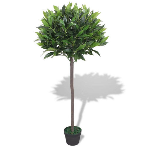 Zora 49 Inch Topiery Artificial Indoor Plant, Green Leaves, Brown Wood - BM339710