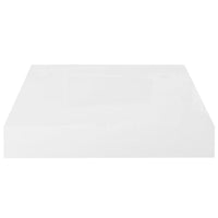 Hannah Floating Wall Shelf Set of 2, 9x9 inch High gloss White Honeycomb - BM339715