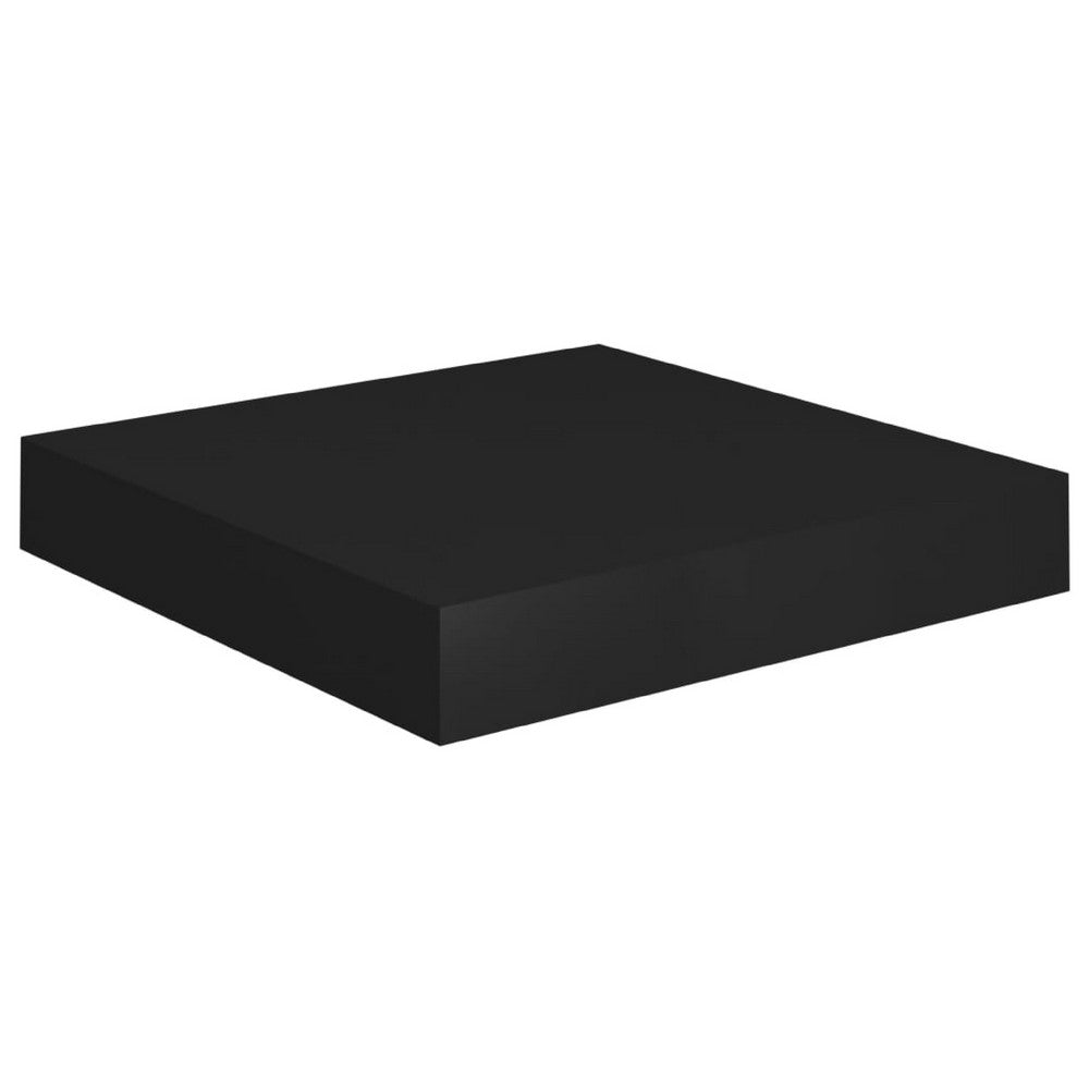 Hannah Floating Wall Shelf Set of 2, 9x9 Square Frame, Black Honeycomb, Metal - BM339717