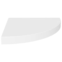Phoebs Corner Wall-Shelf Set of 2, White Honeycomb, Metal Accents, 14 Inch - BM339735