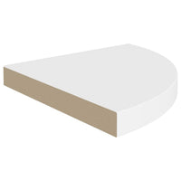 Phoebs Corner Wall-Shelf Set of 2, White Honeycomb, Metal Accents, 14 Inch - BM339735