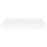 Yuna Floating Wall Shelf Set of 2, White Honeycomb MDF, Metal Accents, 16 Inch - BM339747